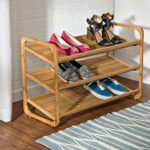 Honey-Can-Do SHO-01599 Bamboo 3-Tier Shoe Shelf - Image 3