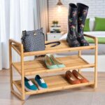 Honey-Can-Do SHO-01599 Bamboo 3-Tier Shoe Shelf - Image 5