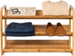 Honey-Can-Do SHO-01599 Bamboo 3-Tier Shoe Shelf - Image 7