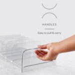 YouCopia FreezeUp Freezer Rack 12" BPA-Free Fridge Organizer with Adjustable Dividers and Handles for Frozen Food Box and Meal Storage, Clear - Image 4