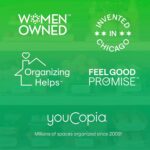 YouCopia FreezeUp Freezer Rack 12" BPA-Free Fridge Organizer with Adjustable Dividers and Handles for Frozen Food Box and Meal Storage, Clear - Image 7