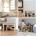 Lavish Home Shoe Storage Bench – 3-Tier Bamboo Shoe Rack – Mud Room Organization and Storage Bench with Natural Wood Seat for Boots and Sneakers - Image 5
