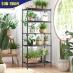 5-Tier Shelf 1010LBS Storage Shelves Adjustable Wire Shelving Metal Shelving Unit Storage Rack for Kitchen Pantry Closet Laundry School Commercial 59.4" Hx21.5 W x13.6 D - Image 6