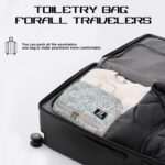 Goloni 10-Compartment Hanging Travel Toiletry Bag for Men & Women - Large Makeup & Toiletries Organizer with Smooth Zippers,XXL Swivel Metal Hook - Perfect for Travel, Camping, and Daily Use - Image 4