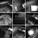 BINO | Plastic Storage Bins - 4 Pack | THE LODGE COLLECTION | Clear Storage | Containers for Organizing with Handles | Pantry Kitchen Organization | Fridge Organizer | Bathroom | Shelves Cabinet - Image 5