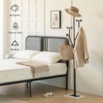 Heavy Duty Coat Rack Tree-shaped Metal Freestanding Coat Tree with Sturdy Marble Base Corner Coat Rack for Bedroom Entryway Hallway 14.96 x 10.24 x 68.9 Inches (Black) - Image 3