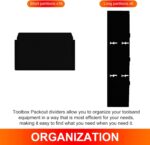 48-22-8473 Packout Dividers For Packout 3-Drawer Drawer Tool Box （Black， Pack of 3） - Image 3