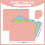 1 Set 25 Pack Alphabet File Dividers Letter Size, 1/5 Cut Tab A-z File Guides Number Folder Organizer for Filing Cabinet and Desk Home Office School(Simple Color) - Image 3