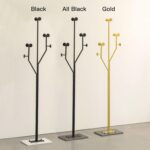 Heavy Duty Coat Rack Tree-shaped Metal Freestanding Coat Tree with Sturdy Marble Base Corner Coat Rack for Bedroom Entryway Hallway 14.96 x 10.24 x 68.9 Inches (Gold) - Image 6
