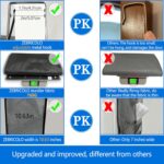 Shoe Organizer,70 Pounds Large Capacity,20-30-Pair Over The Door Shoe Organizer,10 Tiers Shoe Rack for Closet,New Upgrade Anti-Scratch Heavy Duty Hook and Bamboo Material Baffle,Grey/Black - Image 4