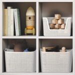 Curver Set of 2 XL 30.5L Jute Decorative Plastic Organization and Storage Baskets - Perfect Bins for Home Office, Closet Shelves, Kitchen Pantry and All Bedroom Essentials, White - Image 5