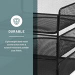 Safco Onyx Desk Organizer, 3 Trays, Office and Classroom Mailbox, Paper and Mail Sorter, Steel Mesh, Black - Image 4