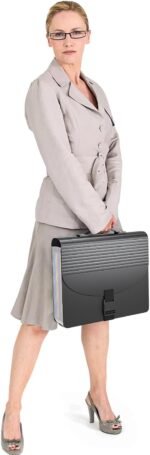 Expanding File Folders,Accordion File Organizer with Handle,13 Pockets Expandable Filing Folders,Tabs Included in Filing Box,Adjustable Strap,Bill Documents Organizer,A4/Letter Size - Image 7