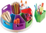 Learning Resources Create a Space Storage Center - Toy Desk Organizer, Classroom Workspace Must Haves, Homeschool Organization, Arts & Crafts , Caddy, Office & Teacher Supplies - Image 3
