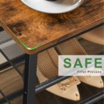 Shoe Bench, 4-Tier Shoe Rack 31.5”, Storage Entry Bench with Mesh Shelves Wood Seat, for Entryway, Hallway, Living Room, Stable Metal Frame and Easy Assembly, Rustic Brown SB01BB016 - Image 6