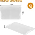 40716 Plastic Width Dividers for Small Drawers in Plastic Cabinets, Custom Storage Inserts Small Parts Organizer, Screw Organizer Clear -20pack - Image 3