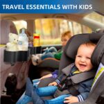 3-in-1 Car Headrest Backseat Organizer with 3.7" Backseat Cup Holder for Car, Seat Back Organizer with Hooks - Image 3