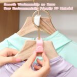 50 PCS Hanger Connector Hooks, Space Saving Hangers, Closet Hanging Organizer for College Dorm Room Essentials, Thickening Upgrade (White-50 Pcs) - Image 5