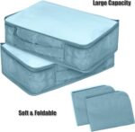 Packing Cubes Set, 2 Pcs Packing Organizers Set for Suitcases (Grey blue) - Image 3