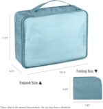 Packing Cubes Set, 2 Pcs Packing Organizers Set for Suitcases (Grey blue) - Image 4