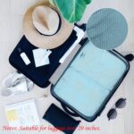 Packing Cubes Set, 2 Pcs Packing Organizers Set for Suitcases (Grey blue) - Image 5