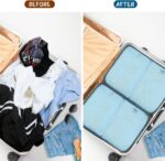 Packing Cubes Set, 2 Pcs Packing Organizers Set for Suitcases (Grey blue) - Image 6