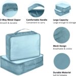 Packing Cubes Set, 2 Pcs Packing Organizers Set for Suitcases (Grey blue) - Image 7