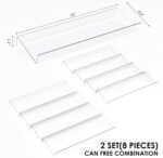 Spice Drawer Organizer, 4 Tier Clear Acrylic Expandable From 13" to 26" Seasoning Jars Drawer Insert, Kitchen Drawer Spice Rack Tray for Cabinet/Countertop - Image 4