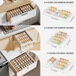 Spice Drawer Organizer, 4 Tier Clear Acrylic Expandable From 13" to 26" Seasoning Jars Drawer Insert, Kitchen Drawer Spice Rack Tray for Cabinet/Countertop - Image 5
