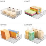 iDesign Divided Storage Bin with Handle for Pantry, Fridge, or Freezer, Clear, Made in USA - Image 8