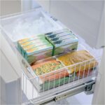 iDesign Divided Storage Bin with Handle for Pantry, Fridge, or Freezer, Clear, Made in USA - Image 9