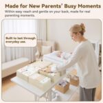 GRANNY SAYS Drawer Organizer Clothes, 6 Pack Dresser Organizer Bins for Nursery, Closet Organization and Storage Dividers for Clothing, Baby Clothes, Underwears, Beige - Image 5