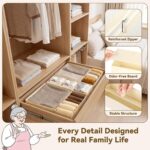 GRANNY SAYS Drawer Organizer Clothes, 6 Pack Dresser Organizer Bins for Nursery, Closet Organization and Storage Dividers for Clothing, Baby Clothes, Underwears, Beige - Image 6