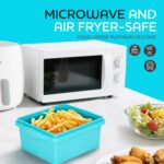 2 Cup Silicone Freezer Trays with Lids, Silicone Soup Freezer Molds - Leakproof, BPA-Free, Stackable, Microwave & Dishwasher Safe, Perfect for Soups, Sauces, Meal Prep, and Baked Goods - 4 Pack - Image 3