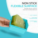 2 Cup Silicone Freezer Trays with Lids, Silicone Soup Freezer Molds - Leakproof, BPA-Free, Stackable, Microwave & Dishwasher Safe, Perfect for Soups, Sauces, Meal Prep, and Baked Goods - 4 Pack - Image 4