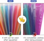 7 Pocket Accordian File Folders, Expanding File Folder A4 Letter Size Paper Portable Document Organizer-Black - Image 5