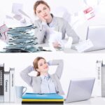 7 Pocket Accordian File Folders, Expanding File Folder A4 Letter Size Paper Portable Document Organizer-Black - Image 6