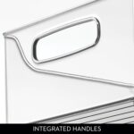 iDesign Stackable Storage Bin with Handles for Pantry or Fridge, Clear, Made in USA - Image 5