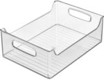 iDesign Stackable Storage Bin with Handles for Pantry or Fridge, Clear, Made in USA - Image 6