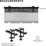 VIVO No Drill Clamp-on 36 inch Mesh Net Under Desk Cable Management Wire Organizer, Adjustable Home Office Standing Desk Cord Storage Sleeve, Black, DESK-AC36MH - Image 4