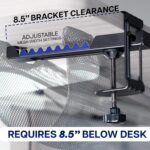 VIVO No Drill Clamp-on 36 inch Mesh Net Under Desk Cable Management Wire Organizer, Adjustable Home Office Standing Desk Cord Storage Sleeve, Black, DESK-AC36MH - Image 5