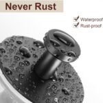 Multifunctional Towel Hooks for Bathroom Wall - Extra Sticky Stainless, Holds up to 12LB, Coat Hooks Wall Hooks, Adhesive Door Holder Hanger Shower Accessories, Matt Black Heavy Duty - Image 6