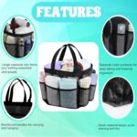 Attmu Mesh Shower Caddy Portable, Quick Dry Hanging Shower Tote Bag for College Dorm Room Essentials, Large Capacity Shower Caddy Dorm for Bathroom Gym Swimming - Image 4