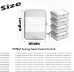 Packing Cubes for 19" Suitcase Travel Luggage Organizers - Travel Organizer Bags Luggage Clothes Accessories Storage Carry on Suitcase Packing Pouches Bag For Men Women Kids 1/2X3PACK - Image 8