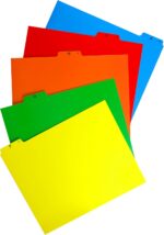 Iconikal A-Z Alphabetical File Folder Guide Dividers, Heavyweight 5 Color Coded Tabs, Letter Size 1/5 Cut Positions, Heavy Duty Office Organizers 5 Tabs Across - Image 9