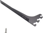 2Pcs 7.6" Single Track System Bracket Upright Bracket Shelf Bracket for Shelves Shelf Install, Bookshelf, Garden Boards, Shelving System and Organization, Black - Image 4