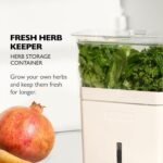 Cole & Mason Fresh Herb Keeper - Acrylic Storage Container for Refrigerator - Storage for Herbs & Vegetables for Fridge - Fresh Herb Keeper - Image 3