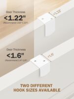 Delamu Narrow 9-Tier Over the Door Pantry Organizer, Adjustable Pantry Storage, Metal Hanging Spice Rack, Cabinet Door Organizer for Kitchen, Bathroom, Laundry Room, 12.5" White - Image 8