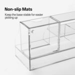 HBlife Acrylic Desk Organizer with 6 Compartments, Pen & Pencil Holder, Clear Multifunctional Desktop Caddy for Office Supply and Organization - Image 4