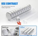Snus Organizer System，Shelf Pusher，Automatic Spring-Loaded Round-Jar Display Organizer - For Snus & Chewing Gum (20-Pack) - Image 8